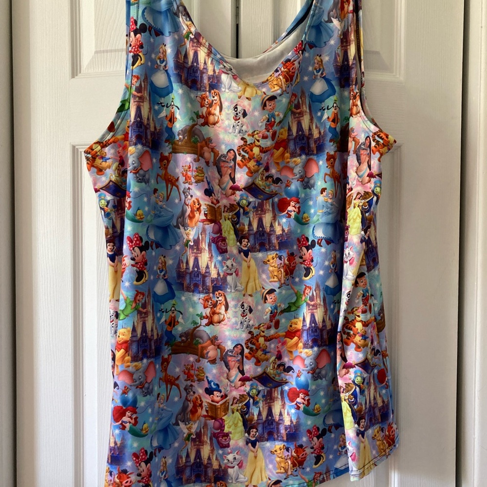 LuLaRoe Blue and Red Tank TopDisney